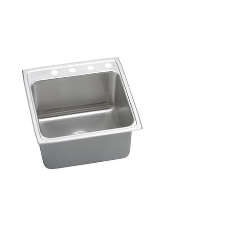 Elkay Lustertone Ss 22X22X10.1 Single Bowl Drop-In Sink With Quick-Clip DLRQ2222104
